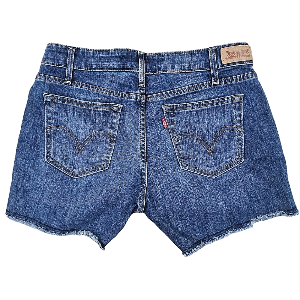 Levi's Cutoff 4 Inch Medium Wash Denim Shorts Size 4